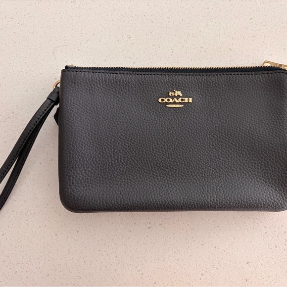 COACH Midnight Blue Leather Wristlet and Wallet Set - Picture 2 of 14